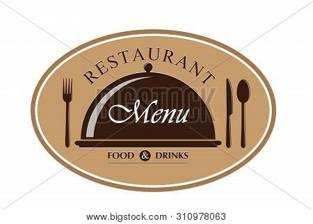 Template For Design And Decoration Of Restaurant Menu, Catering Or Gastro Service, Flat Design
