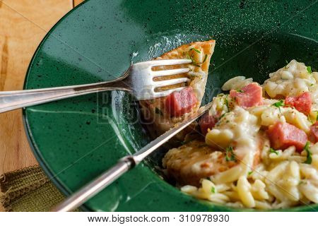 Chicken Cordon Bleu Risotto