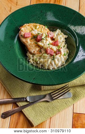 Chicken Cordon Bleu Risotto