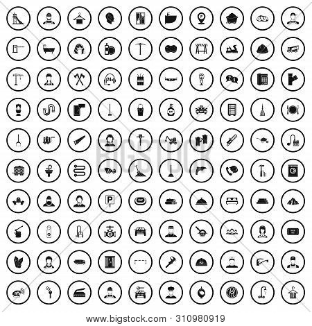 100 Working Class Icons Set In Simple Style For Any Design Illustration