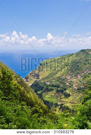 View Over The Hills And Fields In The North Of Madeira