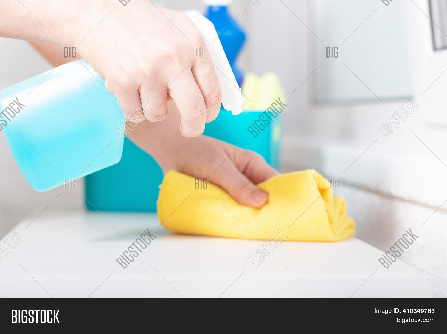 Blue Chlorine Bottle Image & Photo (Free Trial) Bigstock