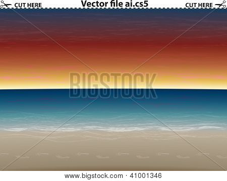 Noční & den pláž Sunset