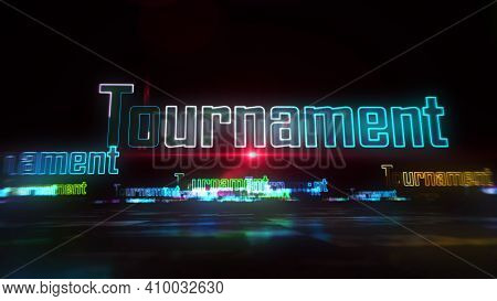 Tournament Esport Game Abstract Concept 3D Illustration