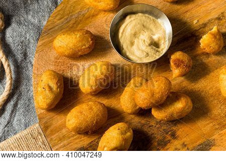 Homemade Mini Fried Corn Dogs
