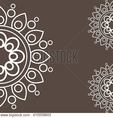 Circular Geometric Design Element(s) With Editable Lines (outline Is Not Expanded). Abstract Radial 