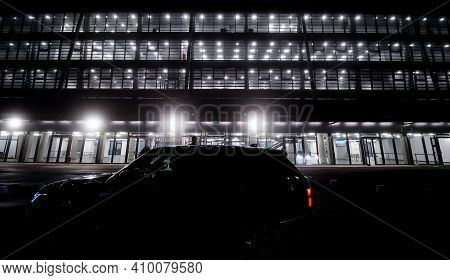 Bucharest, Romania - November 27, 2020: The New Steaua Stadium Is Open For A Press Event On The Day 
