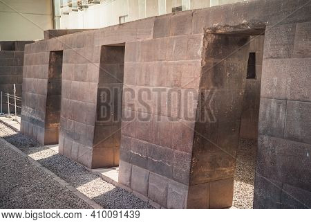Inca Chambers At Coricancha Or Qorikancha Sun Temple Ruins In The Santo Domingo Convento De Convent 
