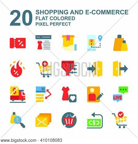 Icon Set Shopping E Vector Photo Free Trial Bigstock
