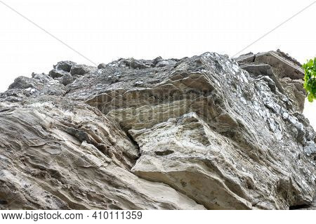 Rock Textured Stone. Cross Bedded Sandstone Or Gypsum With Lots Of Layers