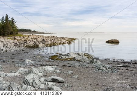 Strolling In The Parc National Du Bic Between The Sea And Beautiful Landscapes During A Summer Day