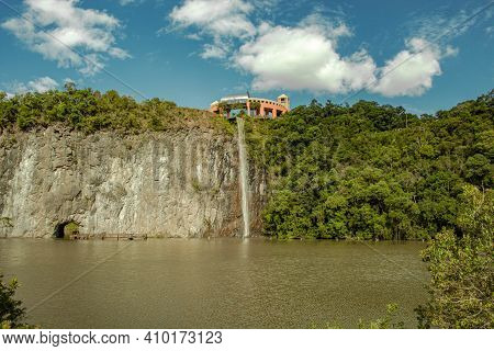 Curitiba, Paraná, Brazil - December 26, 2020: View Of Tanguá Park. Tanguá Park Overlooks The Lookout