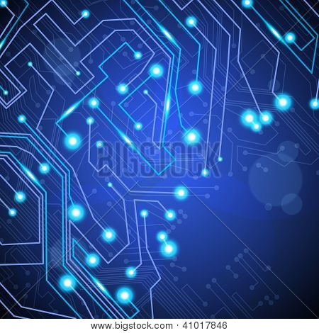 áramköri háttér, technológia illusztráció