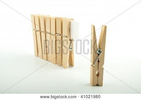 Mollette in legno