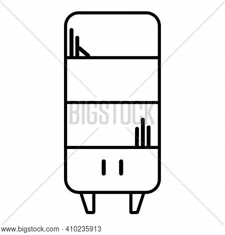 Icon Of Cupboard Furniture Set Vector Black Line