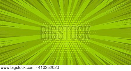 Pop Art Yellow Comics Book Cartoon Magazine Cover. Cartoon Funny Retro Pattern Strip Mock Up. Vector
