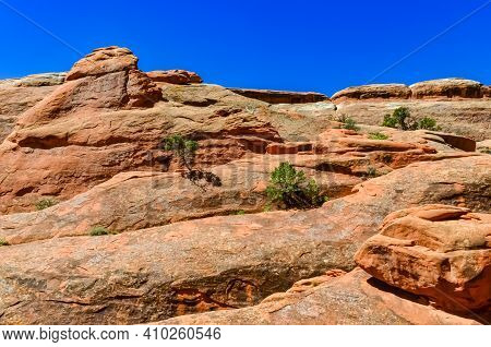 Eroded Landscape, Arches National Park, Moab, Utah, Us