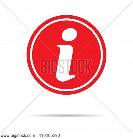 Information Help Icon, Helpdesk Info Bubble Desk. Vector Sing Isolated On White Background .