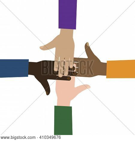 Illustration For Concept Design. Business People Teamwork. Diversity Concept. Stock Image. Eps 10.
