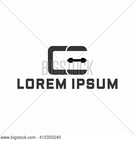 Creative, Simple And Elegant Initial Letter Ce Logo Template In Flat Design Monogram Illustration