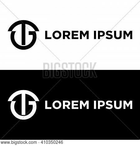 Creative, Simple And Elegant Initial Letter Tg Logo Template In Flat Design Monogram Illustration