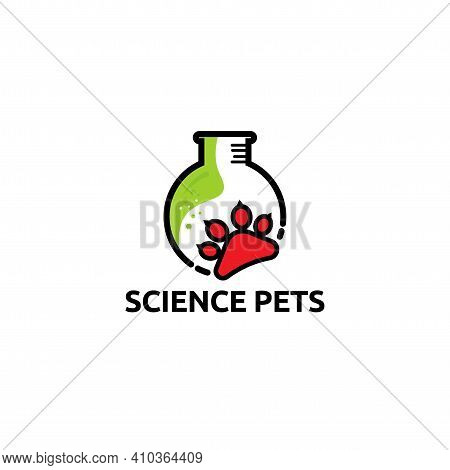 Science Pet Log Vector Concept, Icon, Element, And Template For Company