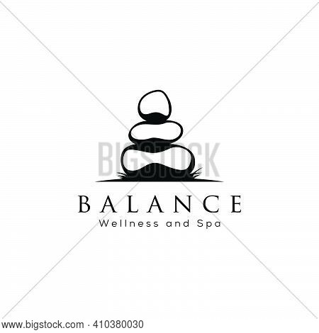 Stone Logo Vintage Minimalist Vector Template Illustration Design