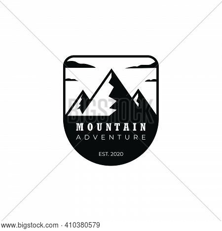 Mountain Logo Graphic Silhouette  Vector Illustration Design