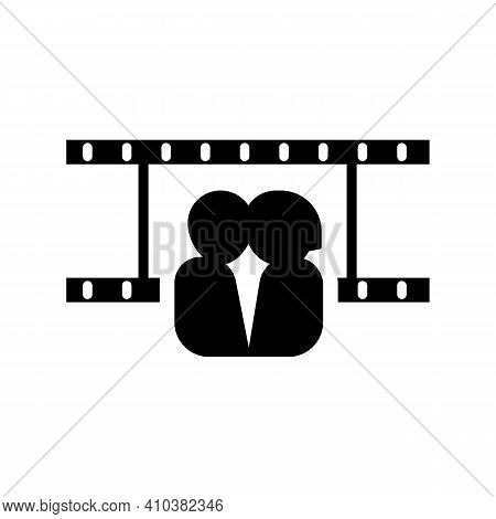 Couple In Love. Two Happy Hearts Watching Movie Together, Film Valentine, Valentines Day