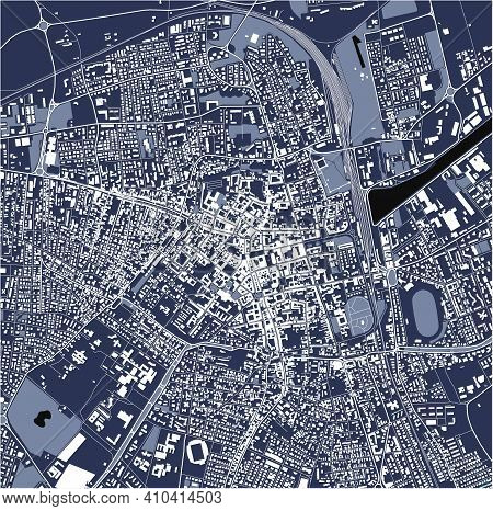 Map Of The City Of Ravenna, Italy