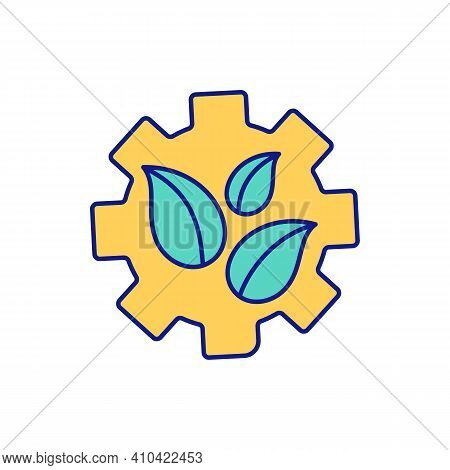 Gear Of Mechanism Rgb Color Icon. Doing Qualitative Research. Using Method Of Of Interview. Informat