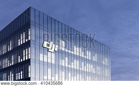 Shenzhen, China. February 25, 2021. Editorial Use Only, 3d Cgi. Sz Dji Robitics Technology Co. Signa
