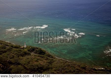 View Of The Diamondhead Lighthouse By Honolulu, Hawaii