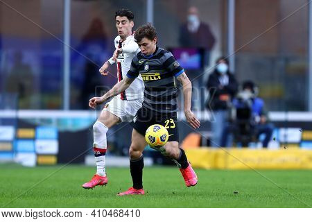 Milano, Italy. 28th February 2021 . Nicolo Barella Of Fc Internazionale   The Serie A Match Between 