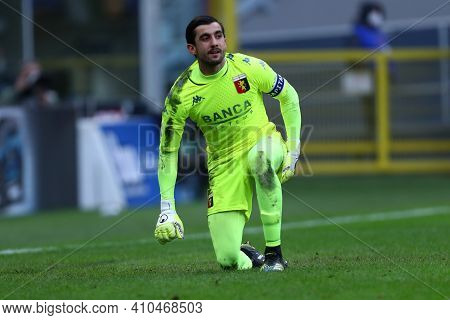 Milano, Italy. 28th February 2021 . Mattia Perin Of Genoa Cfc  During The Serie A Match Between Fc I