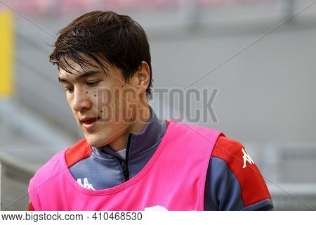 Milano, Italy. 28th February 2021 . Eldor Shomurodov Of Genoa Cfc  During The Serie A Match Between 