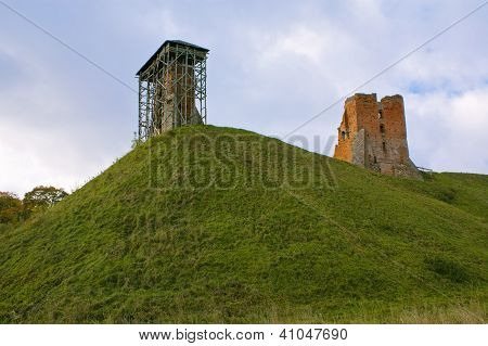 Las ruinas del antiguo Palacio en Bielorrusia