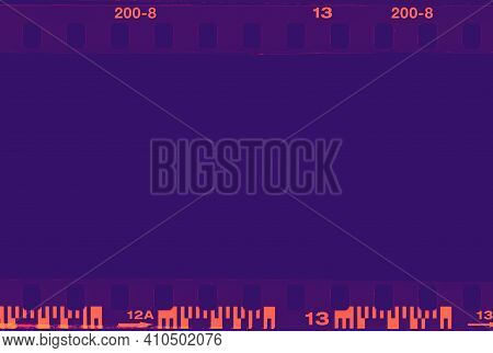 Film Strip, Real High-res 35Mm Film Strip Scan With Signs Of Usage On Bezel.