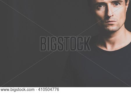 Young man suffering from anxiety, depression due to social seclusion, isolation, COVID induced lockdown