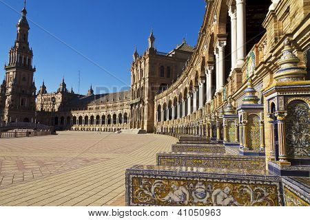 Plaza Espagna, Andaloucia, Sevilla