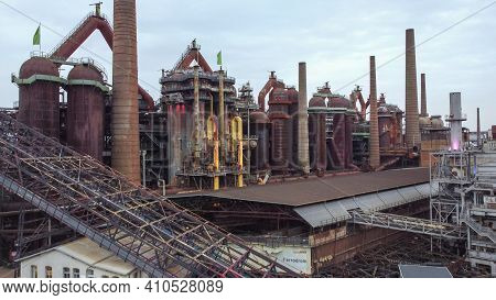 Old Factory Site In Germany - World Heritage Site - Aerial View