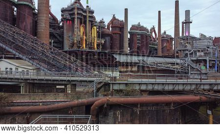 Old Factory Site In Germany - World Heritage Site - Aerial View
