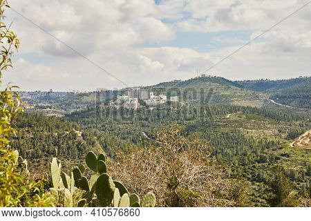 View From Sataf Park To The Adasa Complex And The Suburbs Of Jerusalem