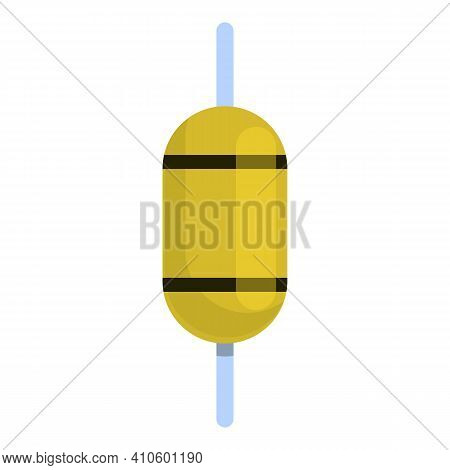 Connection Resistor Icon. Cartoon Of Connection Resistor Vector Icon For Web Design Isolated On Whit