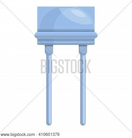 Fixed Resistor Icon. Cartoon Of Fixed Resistor Vector Icon For Web Design Isolated On White Backgrou