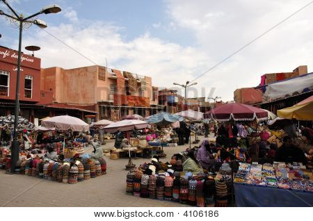 Market In The Medina Of Marrakech