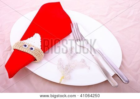 Cena de Navidad decoración
