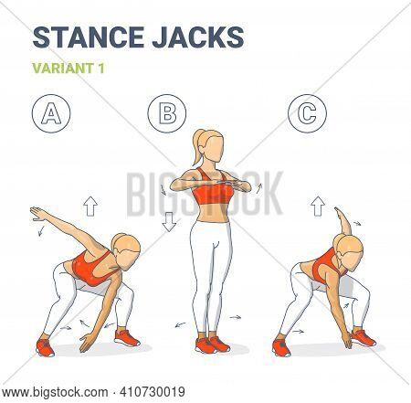 Stance Jack Sport Women Exercise For Health And Boosting Metabolism Home Workout Guidance Diagram
