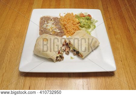 Authentic Tex Mex Cuisine Food Known As The Buritto