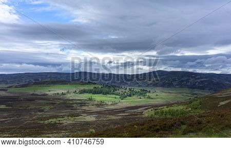 Beautiful Scenery Along The Way Of Road Trip From Inverness To Aviemore , Scotland